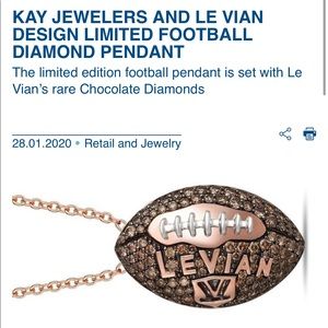 Diamond pendant super bowl exclusive design